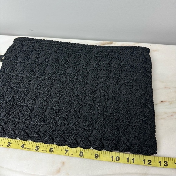 Vintage Black Crochet Bag - Picture 4 of 13